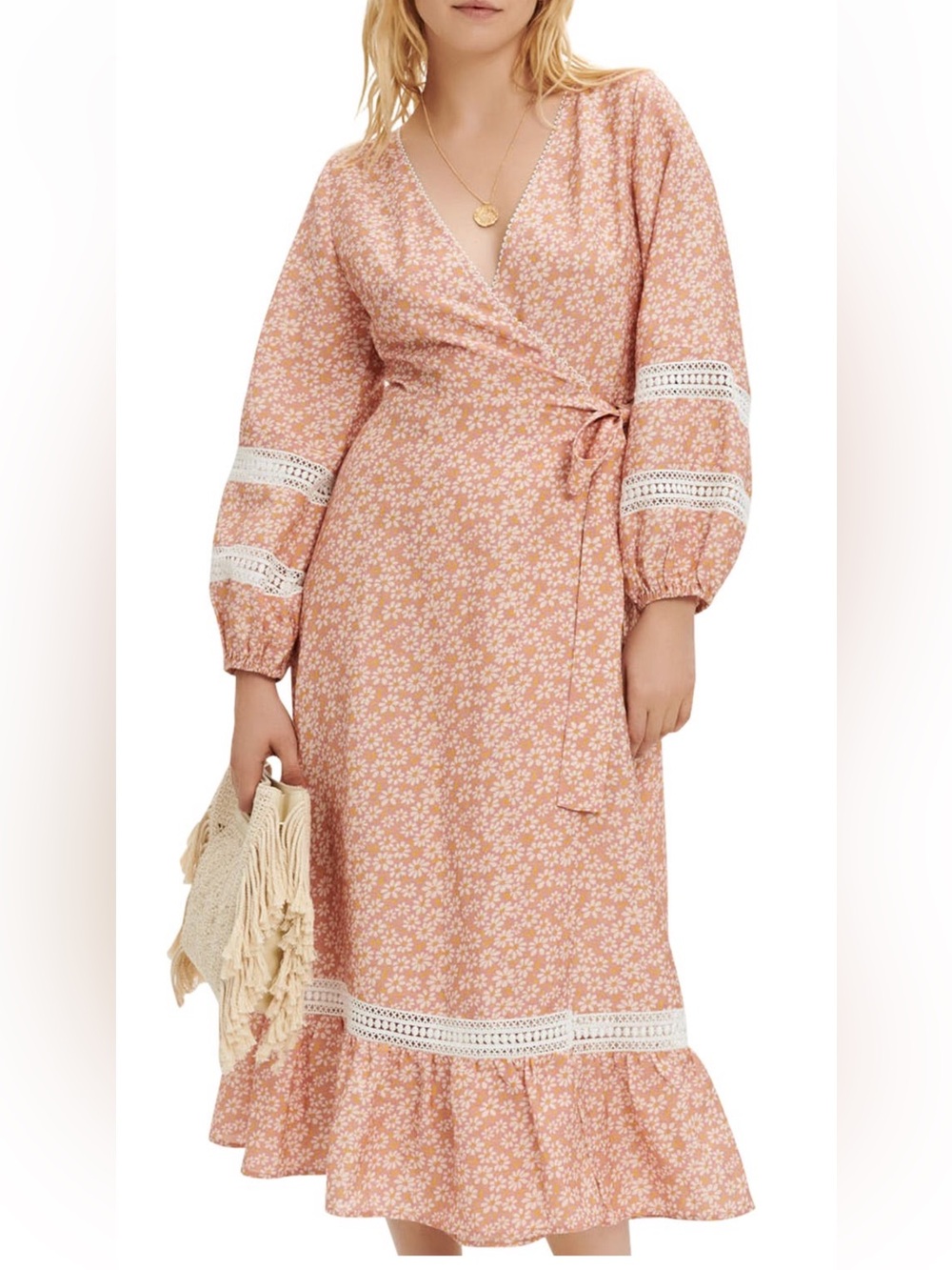 maje Restella Floral Long Sleeve
Maxi Dress